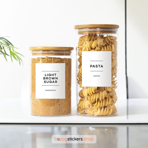 36 Labels • Glorich Minimalist Pantry for Kitchen Storage • Organization Labels - Picture 4 of 17